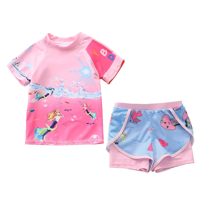 Wholesale Mermaid Kids Polyester Swimwear